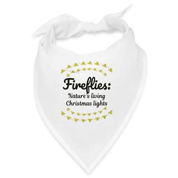 Glühwürmchen Glühwürmchen Blitzkäfer Insekt Weihnachten - Bandana - Weiß - Vorne