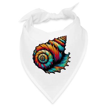 Muschel - Bandana - Weiß - Vorne