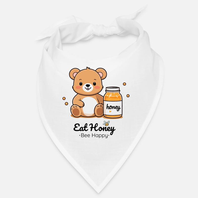 Cuddly bear with honey jar Bandana