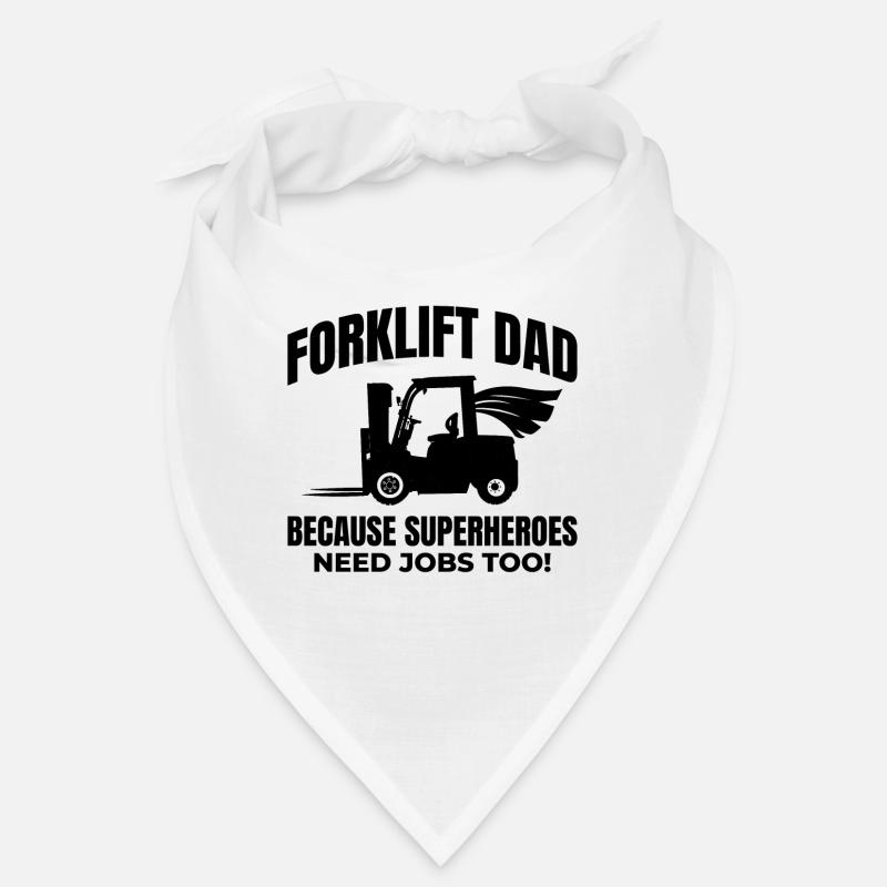 Forklift Dad Heavy Equipment Driver Funny Bandana