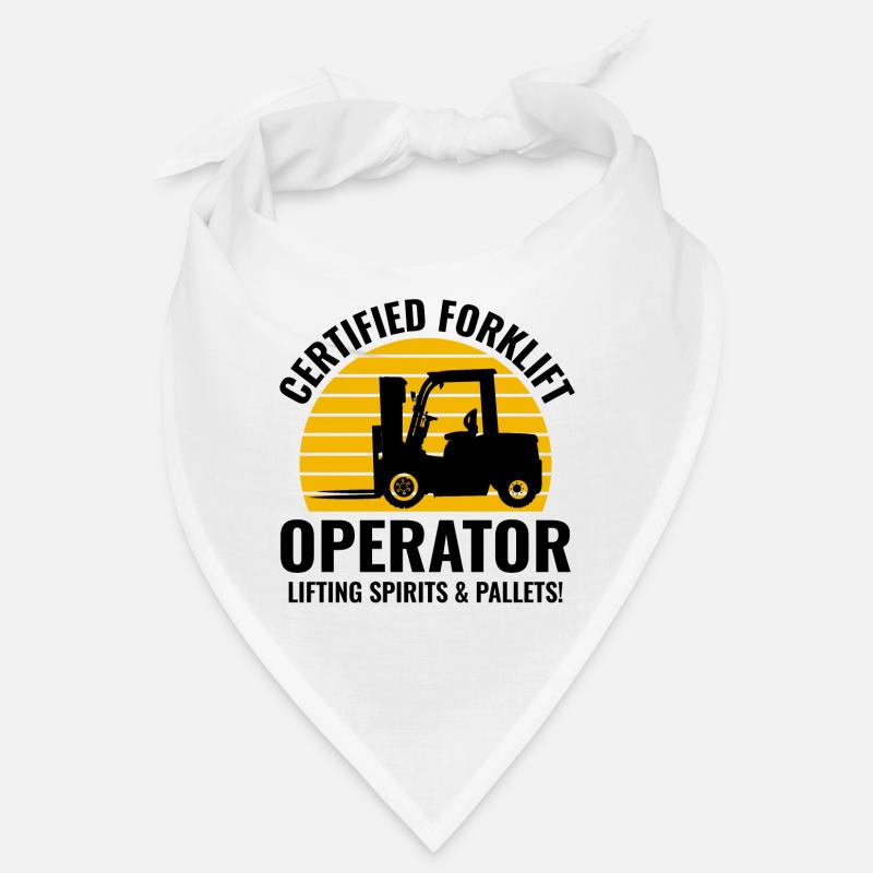 Forklift Operator Heavy Equipment Driver Funny Bandana