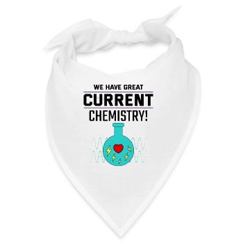 Elektriker Valentine: Großartige aktuelle Chemie - Bandana - Weiß - Vorne