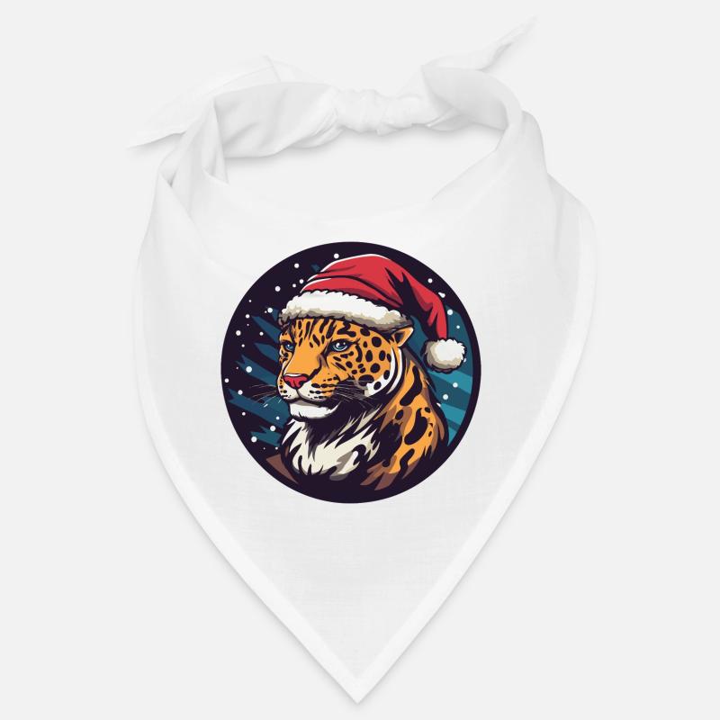 Leopard Weihnachten Tier Bandana