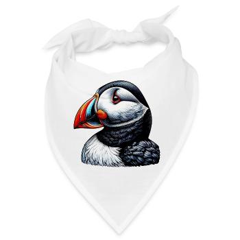 Papageitaucher - Bandana - Weiß - Vorne