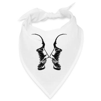 Köpfe - Bandana - Weiß - Vorne