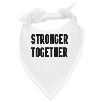 Stronger Together - Bandana - Weiß - Vorne