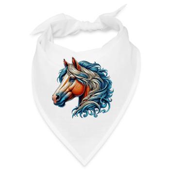 Pferd - Bandana - Weiß - Vorne