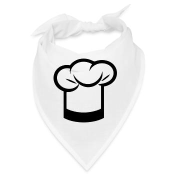 Küchenchef - Bandana - Weiß - Vorne