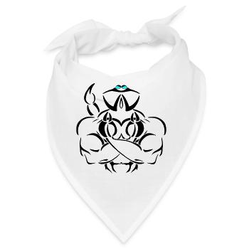 Alpha scorpio Deluxe - Bandana - Weiß - Vorne