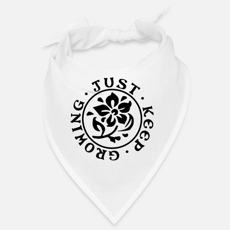 Just Keep Growing – Minimalist Design Bandana