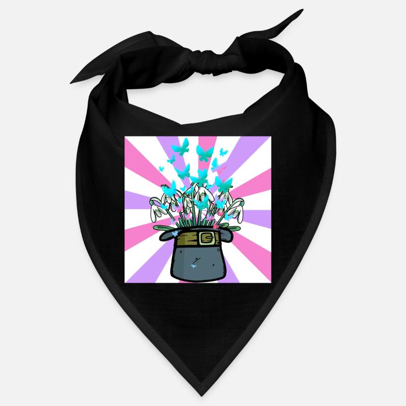 Hat Conjure Spring Beginning Flowers Flower Bandana