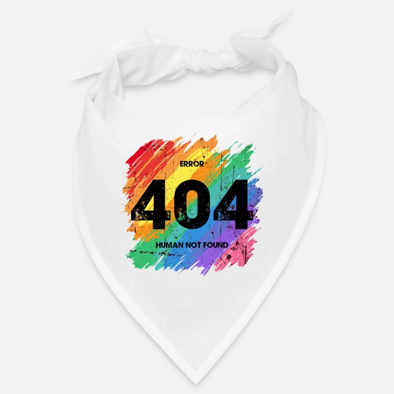 Lebendiger Regenbogen Fehler 404 Design Bandana