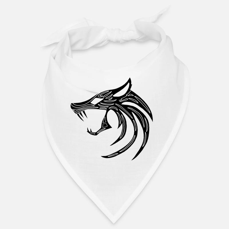 Black Demonic Wolf Bandana