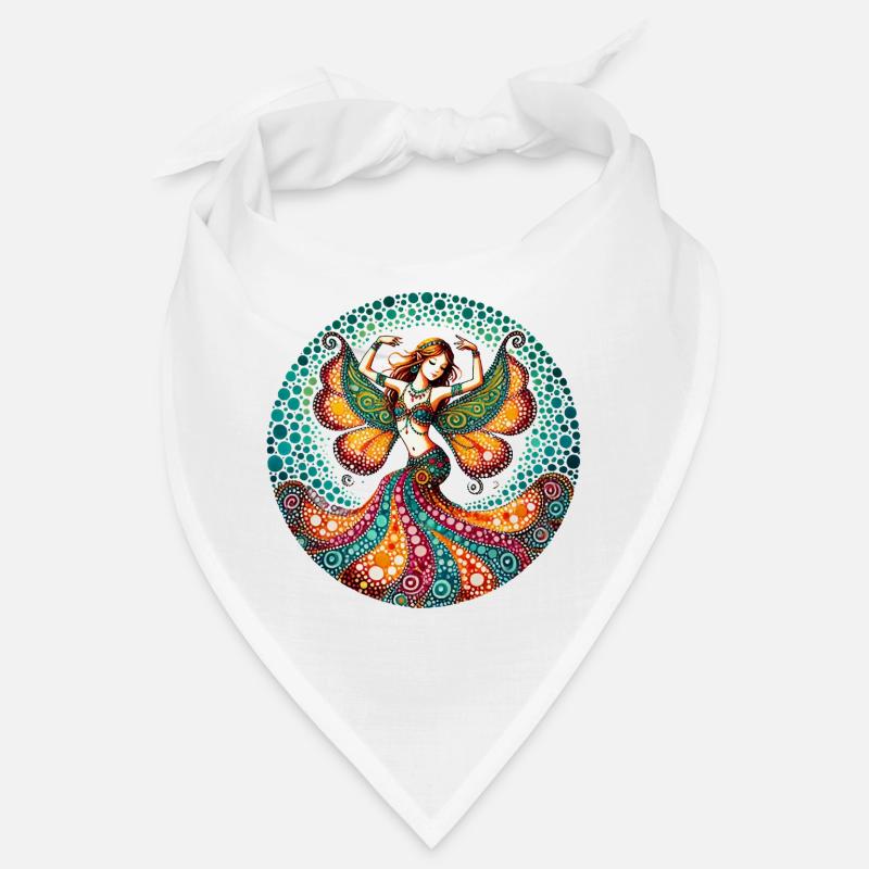 Vibrant Butterfly Belly Dancer Bandana