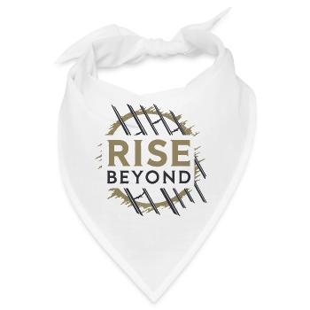 Rise Beyond – Motivations Design  - Bandana - Weiß - Vorne