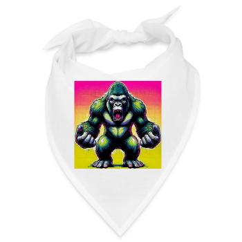 Gorilla - Bandana - Weiß - Vorne
