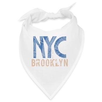 NYC Brooklyn – Urbaner Streetstyle - Bandana - Weiß - Vorne