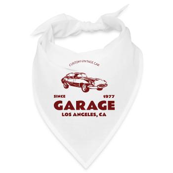 Custom Oldtimer – Garage Los Angeles - Bandana - Weiß - Vorne