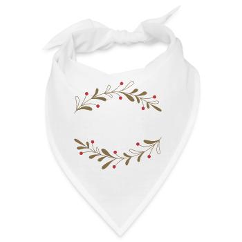 Filigraner Herbstlaubkranz - Bandana - Weiß - Vorne