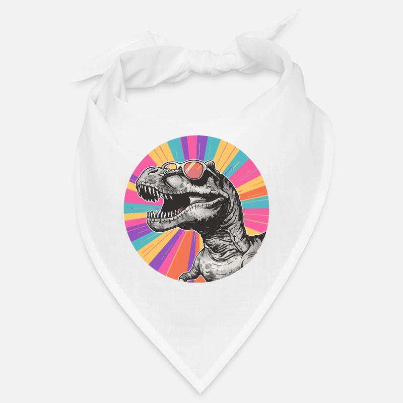 Dinosaurier Comic mit Sonnenbrille Bandana