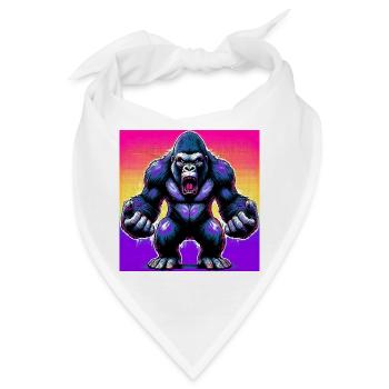 Gorilla - Bandana - Weiß - Vorne