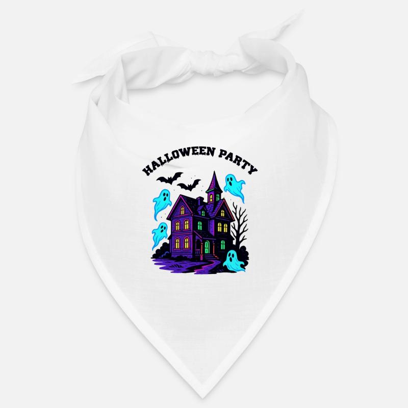 Maison hantée Halloween Bandana