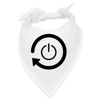 Neustart des Stromkreises - Bandana - Weiß - Vorne