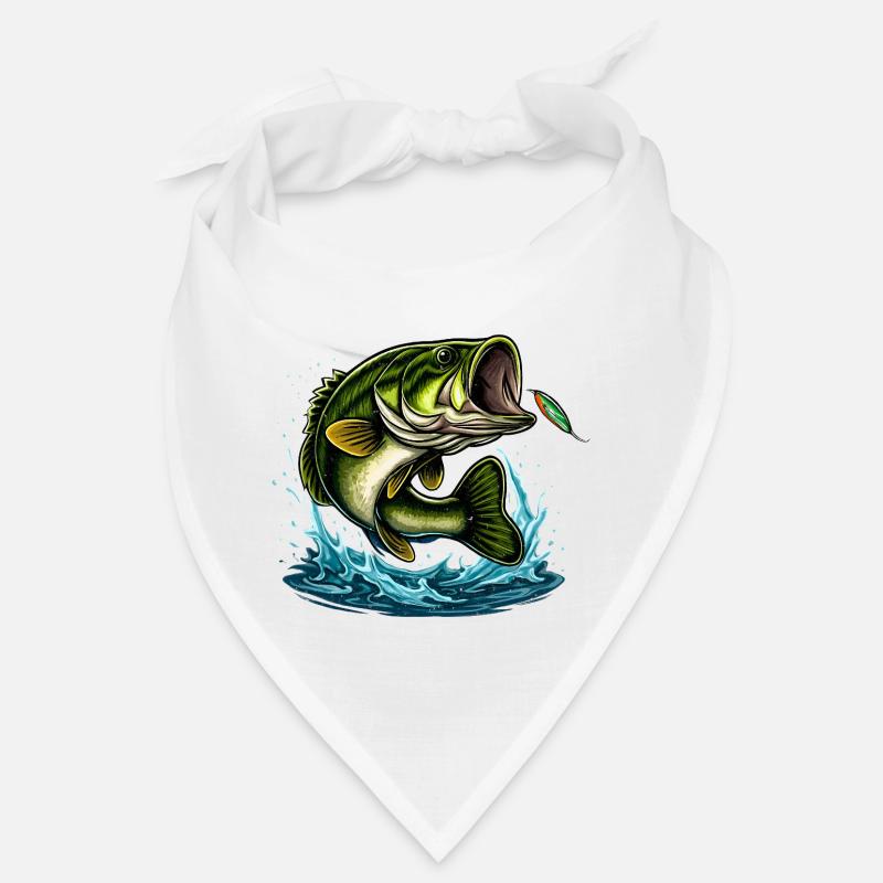 Largemouth Bass Sprung Design Bandana