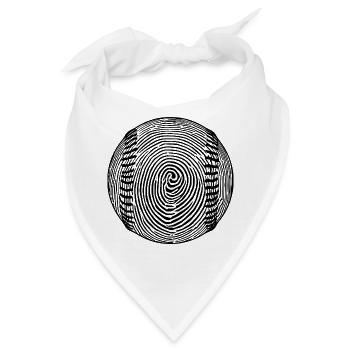 Baseball Leidenschaft Kunst Baseball Liebhaber - Bandana - Weiß - Vorne
