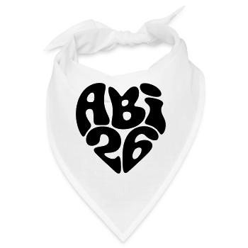 Abitur 2026 - Abi 26 - ABI 2026 - Abitur 26 - Bandana - Weiß - Vorne