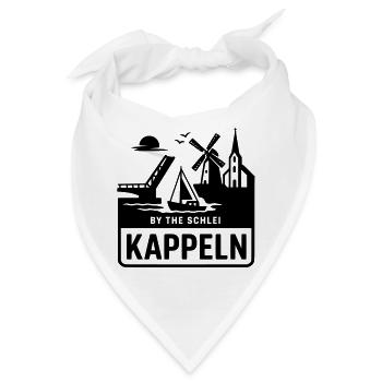 Kappeln Schlei SH Schleswig Holstein Silhouette - Bandana - Weiß - Vorne