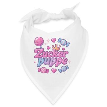 zuckerpuppe / y2k spitzname statement design - Bandana - Weiß - Vorne