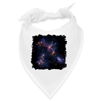 Sternennetz Konstellation - Bandana - Weiß - Vorne