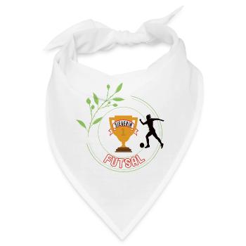 Futsal Siegerin Gewinner Turnier Meisterschaft - Bandana - Weiß - Vorne