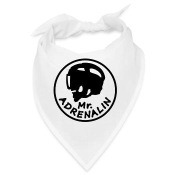 Mr. Adrenalin Eishockey - Bandana - Weiß - Vorne