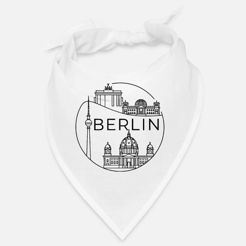 Berlin Landmark : conception moderne de lignes en cercle Bandana