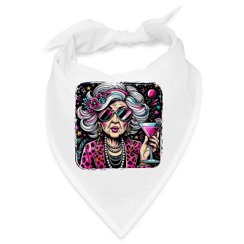Oldie But Goldy Stark Und Stilvoll - Bandana - Weiß - Vorne