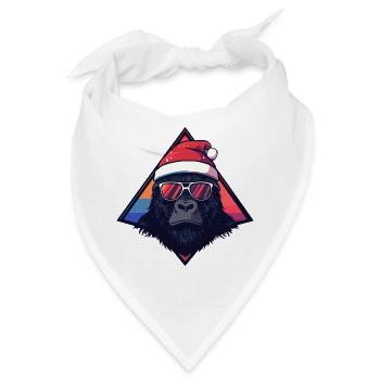 Gorilla Santa Neon Triangle - Bandana - Weiß - Vorne