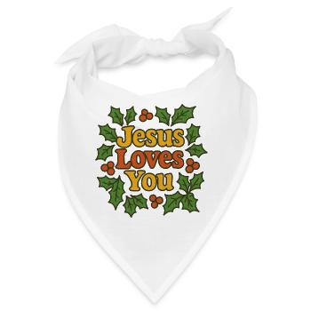 Jesus liebt dich - Bandana - Weiß - Vorne