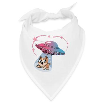 Love of Dogs Space Universe Science-Fiction - Bandana - Weiß - Vorne