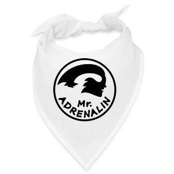 Mr. Adrenalin Rennen - Bandana - Weiß - Vorne