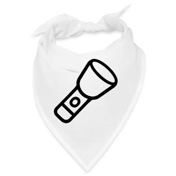 Taschenlampe - Bandana - Weiß - Vorne