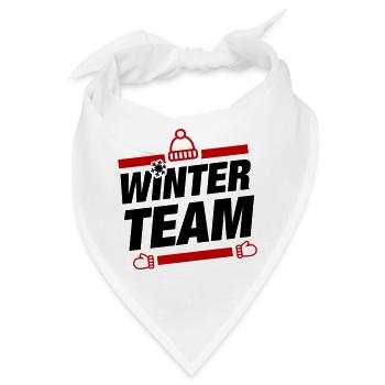 Winter Team Winterlich - Bandana - Weiß - Vorne
