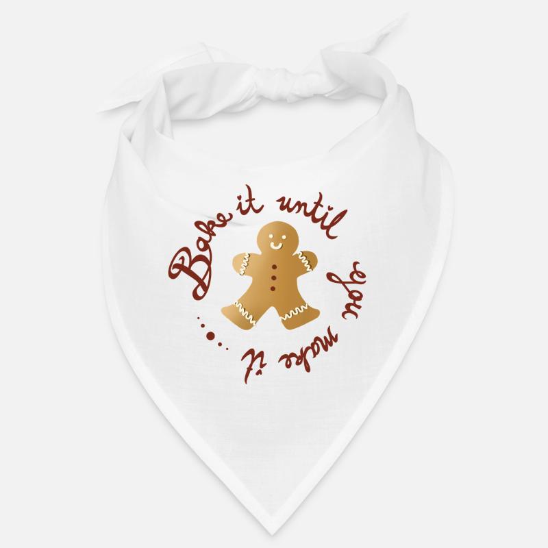 Bake It Until You Make It – Lustiger Lebkuchenmann Bandana