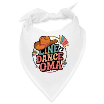Line Dance Oma Retro - Bandana - Weiß - Vorne
