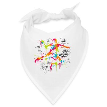 Handball Handballer Geschenk Trainer Spruch - Bandana - Weiß - Vorne
