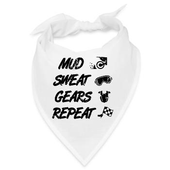 Motocross Routine - Bandana - Weiß - Vorne