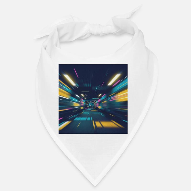 Neon Tunnel Subway Berlin Bandana