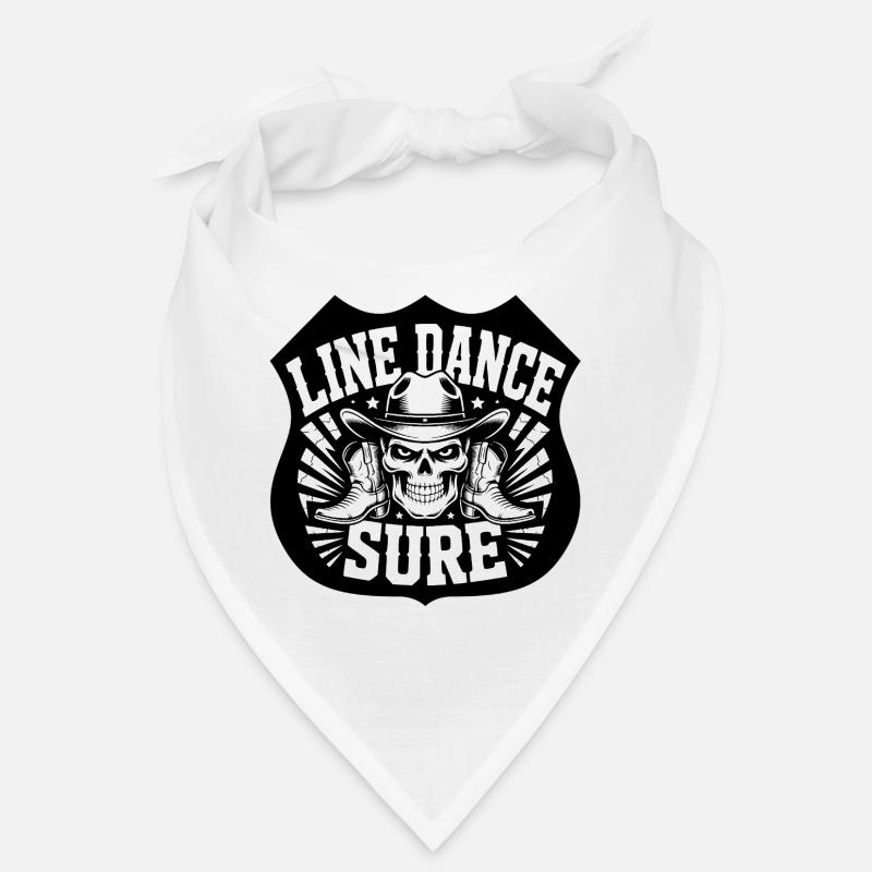 Line Dance Skull Boots Hat Bandana