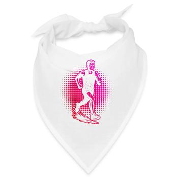 Running Liebe klarer Look für Rennen - Bandana - Weiß - Vorne